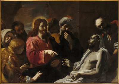 قيامة لعازر النصف الثاني من القرن السابع عشر (زيت على قماش) بواسطة ماتيا (1613 99) بريتي