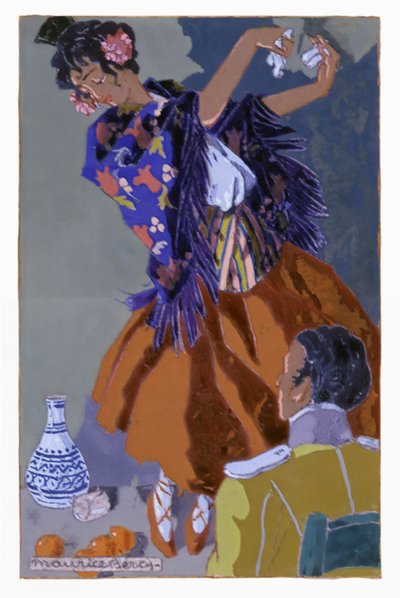 كارمن، حوالي عام 1930 (رسم توضيحي) بواسطة موريس بيرتي