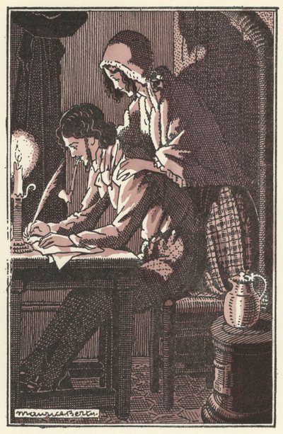رسم توضيحي لـ Scenes de la Vie de Boheme بواسطة Henri Murger (litho) بواسطة موريس بيرتي