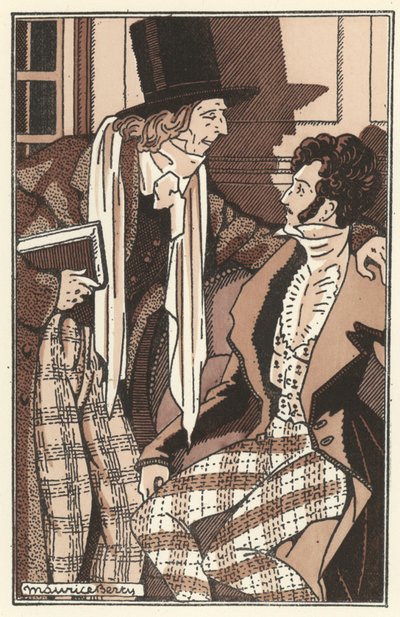 رسم توضيحي لـ Scenes de la Vie de Boheme بواسطة Henri Murger (litho) بواسطة موريس بيرتي
