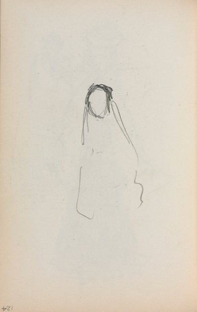 كراسة الرسم الإيطالية: صفحة الشكل 124 ، 1898-1899. بواسطة موريس برازيل برندرغاست