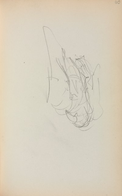 كراسة الرسم الإيطالية: جندول الصفحة 110 ، 1898-1899. بواسطة موريس برازيل برندرغاست