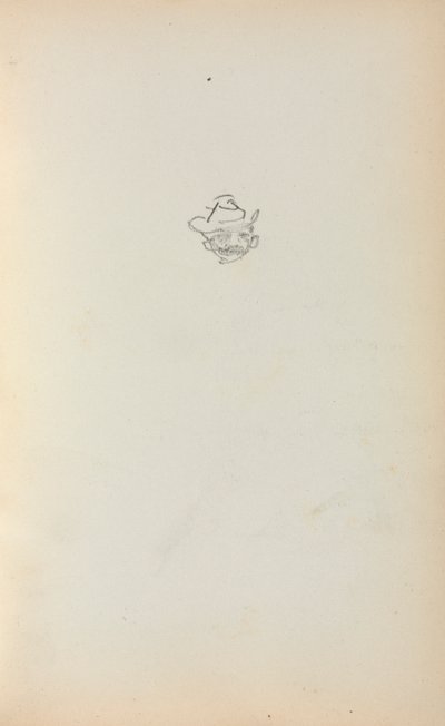 كراسة الرسم الإيطالية: رأس رجل الصفحة 223 ، 1898-1899. بواسطة موريس برازيل برندرغاست