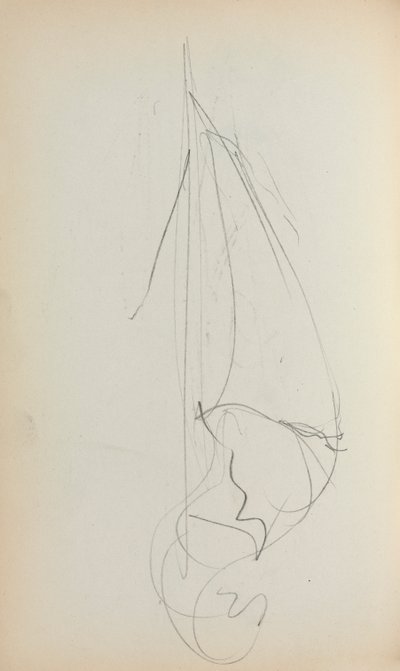 كراسة الرسم الإيطالية: صفحة الشراع 73 ، 1898-1899. بواسطة موريس برازيل برندرغاست