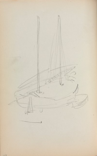 كراسة الرسم الإيطالية: الصفحة 60 ، 1898-1899. بواسطة موريس برازيل برندرغاست