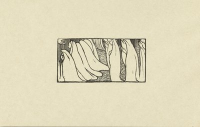 Illustratie bij gedicht uit dichtbundel Sagesse van Paul Verlaine Woodcut مقال لـ Sagesse L'Epreuve (عنوان السلسلة) بواسطة لوبريف