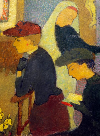 النساء الثلاث. لوحة لموريس دينيس (1870-1943). مجموعة خاصة. بواسطة موريس دينيس