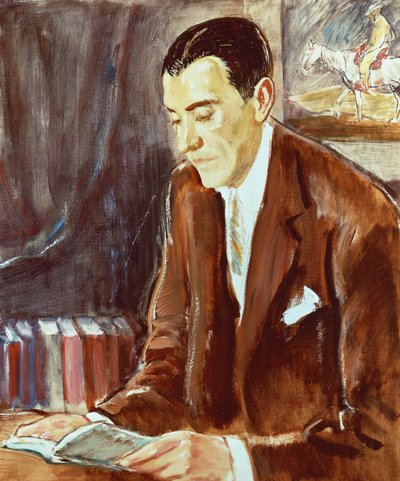 صورة لرامون بيريز دي أيالا (1881-1962) ، كاتب إسباني ، لوحة بواسطة موريس فروكس