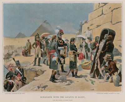 بونابرت مع الوحيدين في مصر بواسطة Maurice Henri Orange