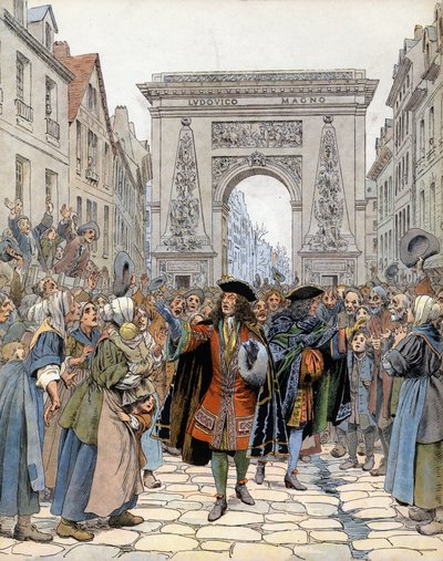 في Porte Saint-Denis (Saint Denis) في باريس ، مارشال Boufflers (Louis Francois de Boufflers بواسطة موريس ليلوار