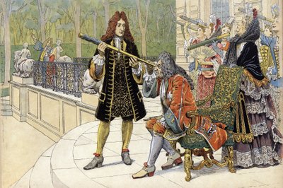 مساعدة جاك كاسيني ديت كاسيني الثاني (1677-1756) لويس الرابع عشر ديت لو كينج سولي (الملك سولي أو لويس العظيم) بواسطة موريس ليلوار