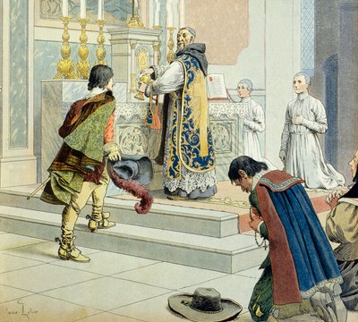 تاريخ فرنسا: قال فرانسوا لوكلير دو تريمبلاي الأب جوزيف (1577-1638) سماحة جريس (مقرب ومتعاون) من الكاردينال ريشيليو (أرمان جان دو بليسيس) بواسطة موريس ليلوار