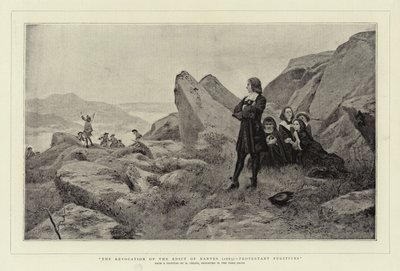 إلغاء مرسوم نانت (1685) ، الهاربين البروتستانت بواسطة موريس ليلوار