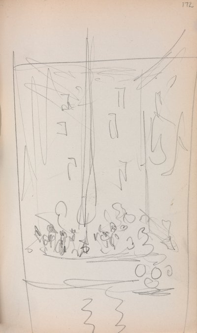 كراسة رسم إيطالية: قارب بأشكاله (صفحة 172) بواسطة موريس بريندرغاست