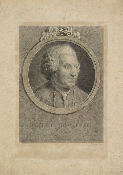 هوبرت غرافلوت ، نقشها جان مسارد الأكبر (1740-1822) ، ج .1770 بواسطة موريس كوينتين دي لا تور