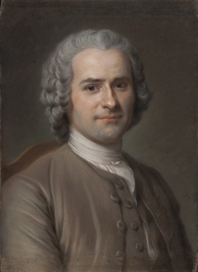 بورتريه جان جاك روسو 1712-1778 بواسطة موريس كوينتين دي لا تور