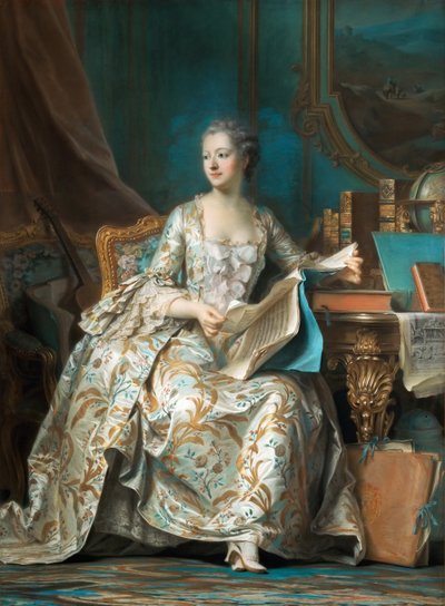 صورة لماركيز دي بومبادور 1721-1764 بواسطة موريس كوينتين دي لا تور
