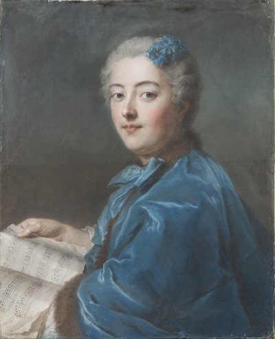 ماري صوفي دي كورسيلون ، دوقة بيكيني ، أميرة روهان (1713-1756) ، بواسطة لا تور ، موريس كوينتين دي (1704-1788). باستيل على ورق ، ج. 1740. الحجم: 61 × 49.7 سم. المتحف الوطني ستوكهولم بواسطة موريس كوينتين دي لا تور