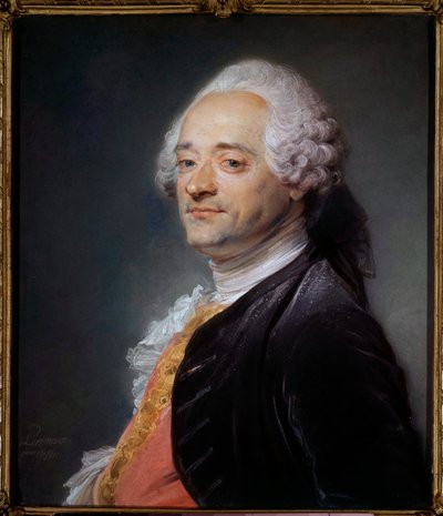 صورة للرسام موريس كوينتين ديلاتور ديت كوينتين دي لا تور أو كوينتين دي لاتور (1704-1788) لوحة باستيل لجان بابتيست بيرونو (جان بابتيست بيرونيو) (1715-1783) 1750 قاتمة 0.56x0.48 م سانت كوينتين ، متحف ليكوييه - بورتريه من ص بواسطة موريس كوينتين دي لا تور