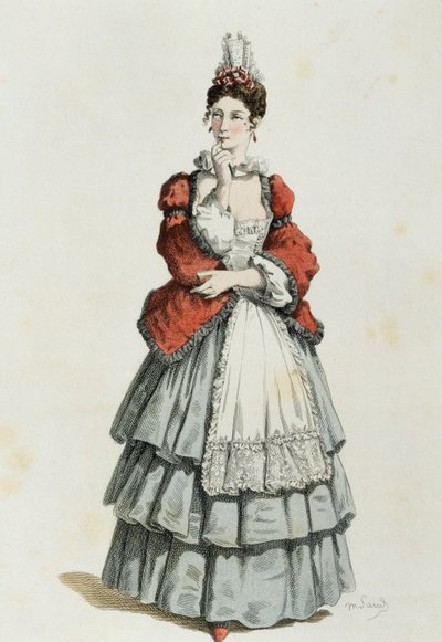 كولومبين في عام 1683 ، بواسطة موريس ساند (1823-1889) بواسطة موريس ساند