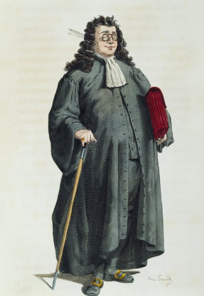 كاتب العدل أو المحامي عام 1725 ، بواسطة موريس ساند (1823-1889) بواسطة موريس ساند