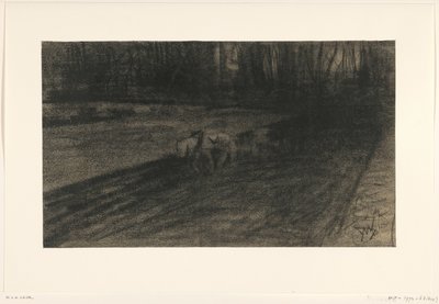 حرث الخيول بواسطة موريتس فان دير فالك