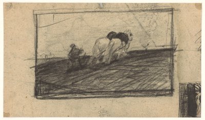 رسم لخيول الحرث بواسطة موريتس فان دير فالك