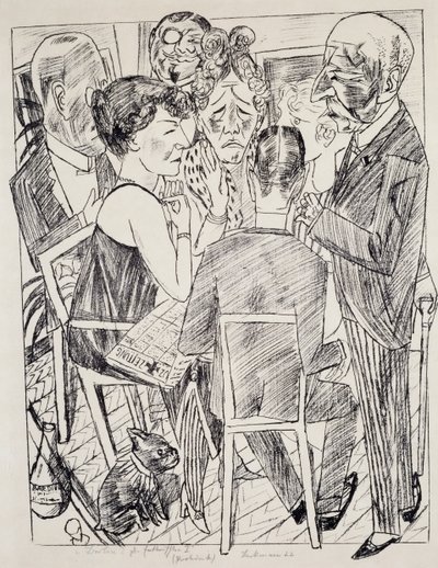 أنا المحبط ، بقلم ماكس بيكمان (1884-1950) ، طباعة حجرية. ألمانيا ، القرن العشرين. بواسطة ماكس بيكمان