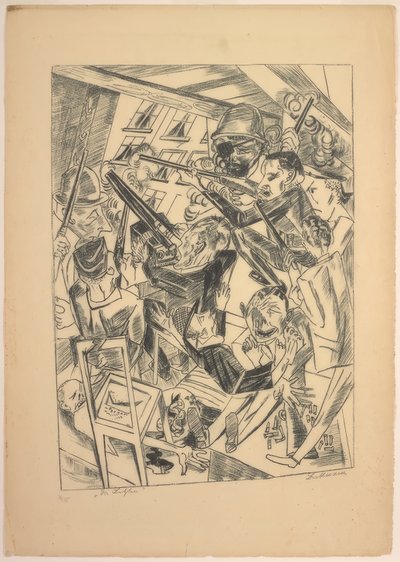 The Last Ones, plate ten from Die Hölle بواسطة ماكس بيكمان