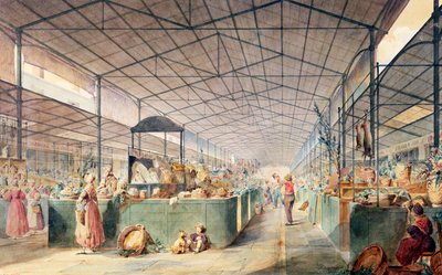 داخل Les Halles ، 1835 بواسطة Max Berthelin