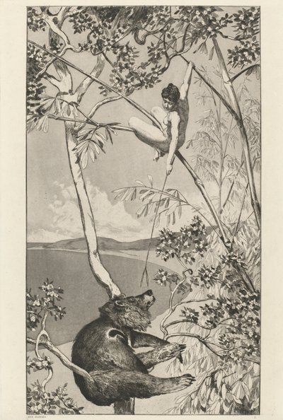 Bear and Elf Bär und Elfe: pl.1 ، نُشر عام 1881. بواسطة ماكس كلنجر
