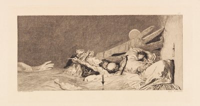 Opus VI ، من إعادة صياغة حول العثور على قفاز ، 1881. بواسطة ماكس كلنجر