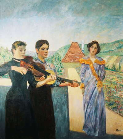 ثلاث نساء في الكرم. ثلاث نساء في المزرعة ، 1912 بواسطة ماكس كلنجر