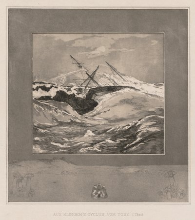 Vom Tode I Opus II، 1889، No. 3. بواسطة ماكس كلنجر
