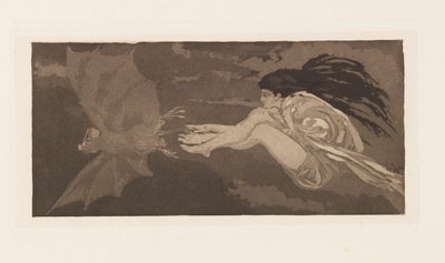 ساحرة وبات 1880. بواسطة ماكس كلنجر