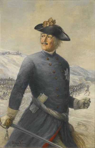 ليوبولد الأول ، أمير أنهالت ديساو 1676-1747 ، المشير الميداني في الجيش البروسي بواسطة ماكس كورن