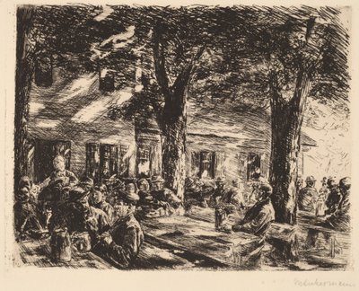 حديقة تافرن في روزنهايم ، 1895. بواسطة ماكس ليبرمان