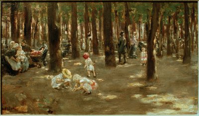 ملعب للأطفال في Tiergarten zu Berlin بواسطة ماكس ليبرمان