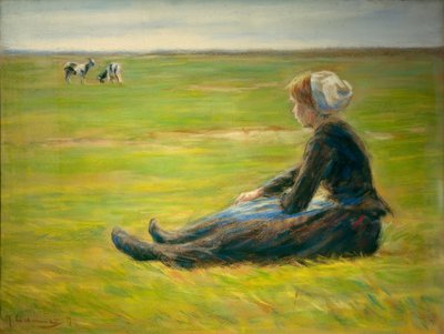 Goatherd في الكثبان الرملية بواسطة ماكس ليبرمان
