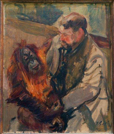 رسم انسان الغاب - حارس مع بحار بواسطة ماكس Slevogt