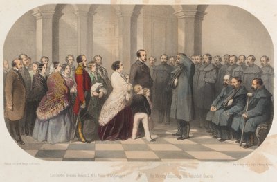 الملكة فيكتوريا والأمير ألبرت يلتقيان قدامى المحاربين في القرم ، 1855 حوالي عام بواسطة Max and Simeon Beeger