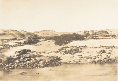 مدخل الجندل الأول بالقرب من أسوان 1849-50. بواسطة ماكسيم دو كامب