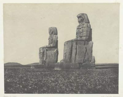 جورنه ، كولوسي ، طيبة ، 184951 ، طبع 1852. بواسطة ماكسيم دو كامب