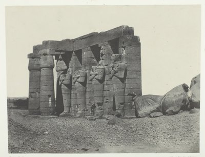 جورنه ، بيريستيل من قبر أوسيماندياس رامسيوم أوكسيدنتال ، طيبة ، 184951. بواسطة ماكسيم دو كامب