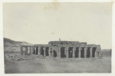 جورنه ، قبر أوزيماندياس ، طيبة ، 184951 ، طبع 1852. بواسطة ماكسيم دو كامب