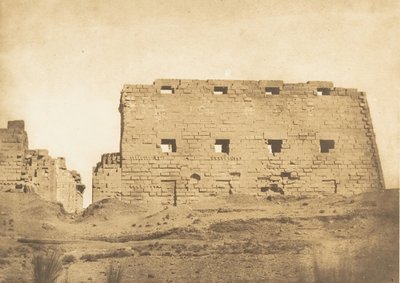 الصرح العظيم لقصر الكرنك ، طيبة ، 1849-50. بواسطة ماكسيم دو كامب