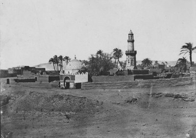 صعيد مصر: مسجد وقبر مراد بك ، c1850 بواسطة ماكسيم دو كامب
