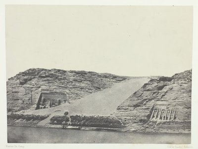 إبسامبول ، Les Deux Spéos ، نوبي ، 184951 ، طُبع عام 1852. بواسطة ماكسيم دو كامب