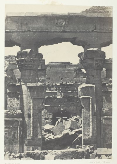 كلابشة ، بوابة بروناوس ، النوبة ، 184951 ، طبعت 1852. بواسطة ماكسيم دو كامب
