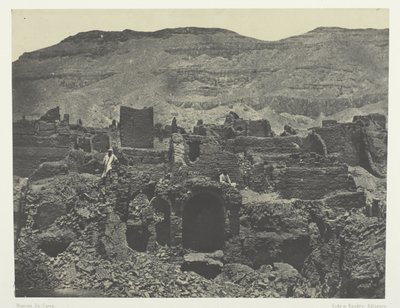 Medinet-Habou، أطلال مدينة بابا؛ طيبة بواسطة ماكسيم دو كامب